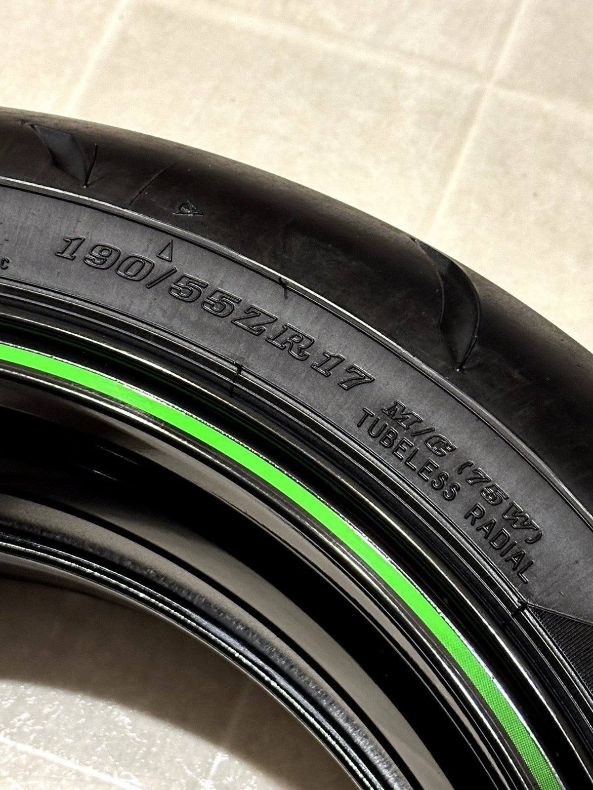 2011-2015 KAWASAKI NINJA ZX10R OEM REAR BACK WHEEL RIM ROTOR SPROCKET TIRE BLACK