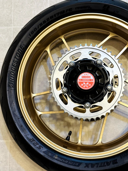 2022-2025 YAMAHA XSR900 XSR 900 OEM REAR BACK WHEEL RIM ROTOR SPROCKET TIRE GOLD