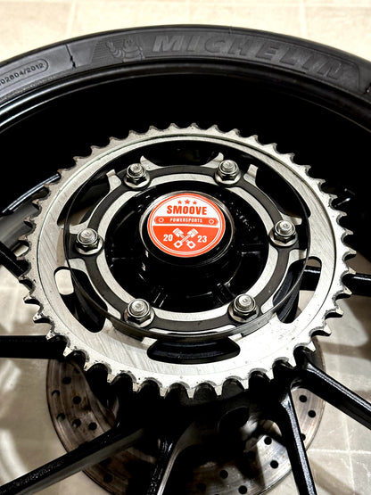 2021-2025 YAMAHA YZF R7 MT07 OEM REAR BACK WHEEL RIM ROTOR SPROCKET TIRE BLACK