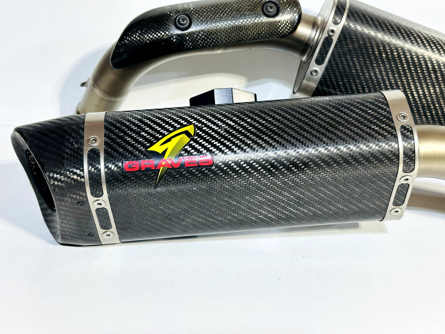2009-2014 YAMAHA YZF R1 GRAVES EXHAUST SYSTEM MUFFLERS + MID PIPE & OEM HEADER