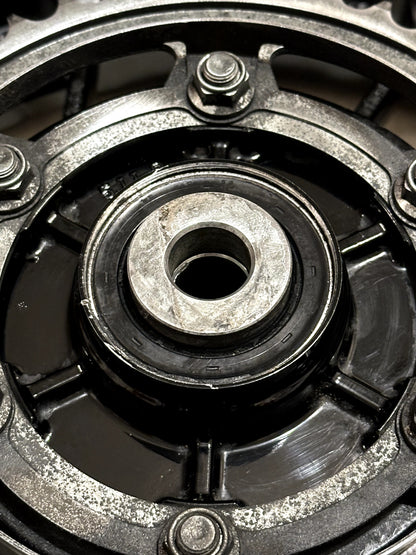2022-2025 YAMAHA YZF R7 MT07 OEM REAR BACK WHEEL RIM ROTOR SPROCKET TIRE BLACK