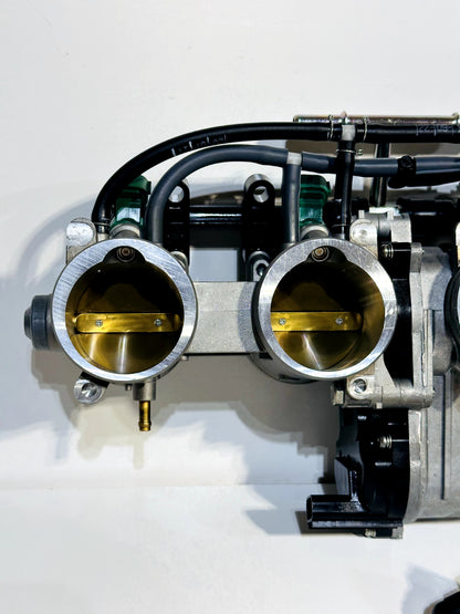 2024-2025 KAWASAKI NINJA ZX10R OEM THROTTLE BODY BODIES + INJECTORS & FUEL LINES