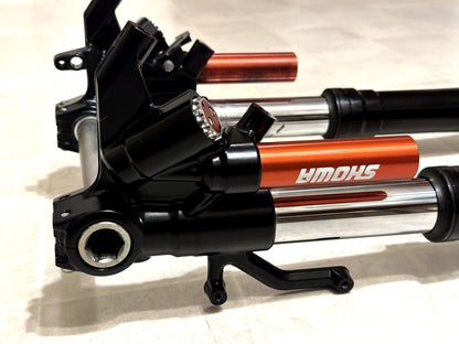 2021-2025 KAWASAKI NINJA ZX10R FRONT FORKS SUSPENSION W/ TRIPLE TREE + CLIP ONS ✅
